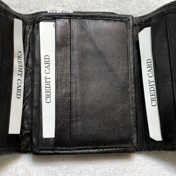 Brazilian Brown Genuine Leather Trifold Wallet Crocodile Skin 💸 - Picture 5 of 5